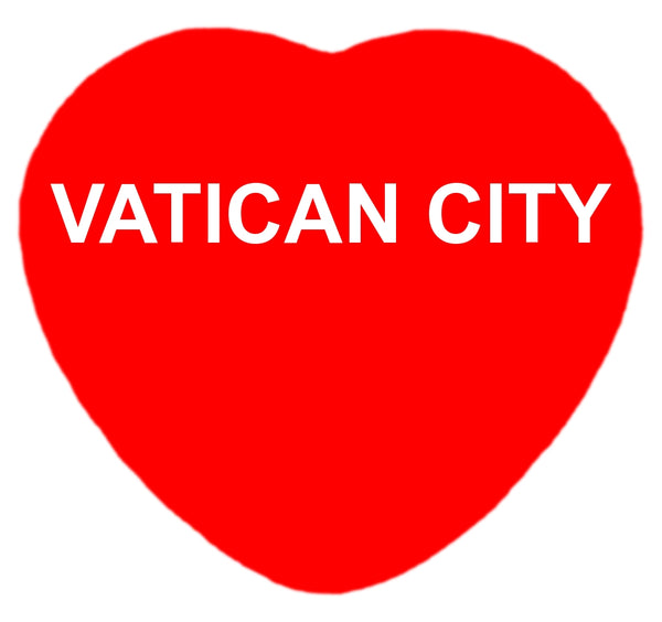 I Love Vatican City Magnet - Rare and Unique Red Heart Shaped Magnet for Vatican City
