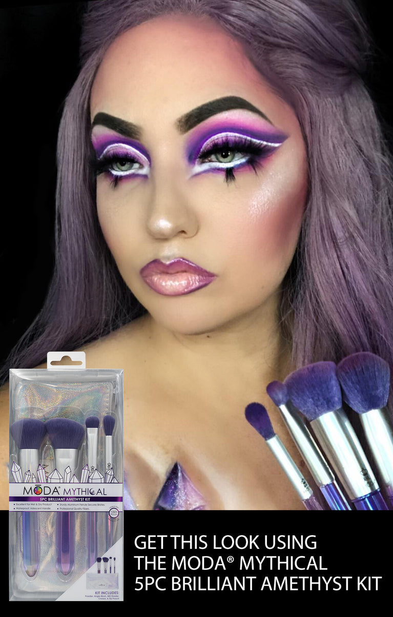 Get this look using the MŌDA® Mythical 5PC Brilliant Amethyst Kit