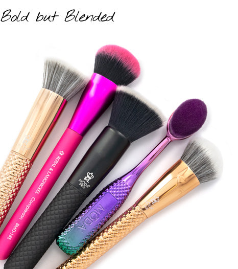 Blended Contour - M26, BMD-185, BMX-141, BMD-P802, and M06 Professional Makeup Brushes