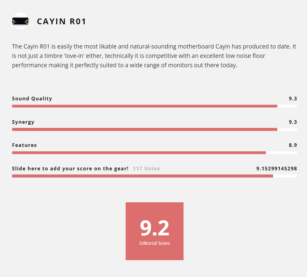 Cayin R01