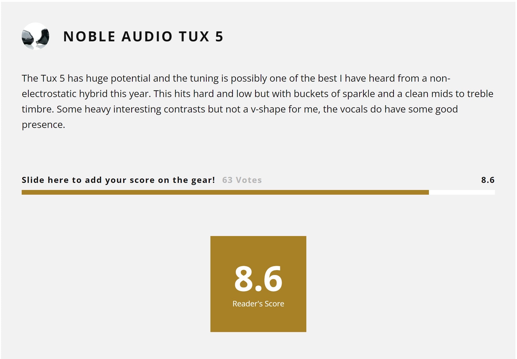 Noble Audio Tux 5