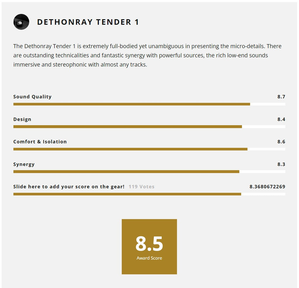 Dethonray Tender 1 review