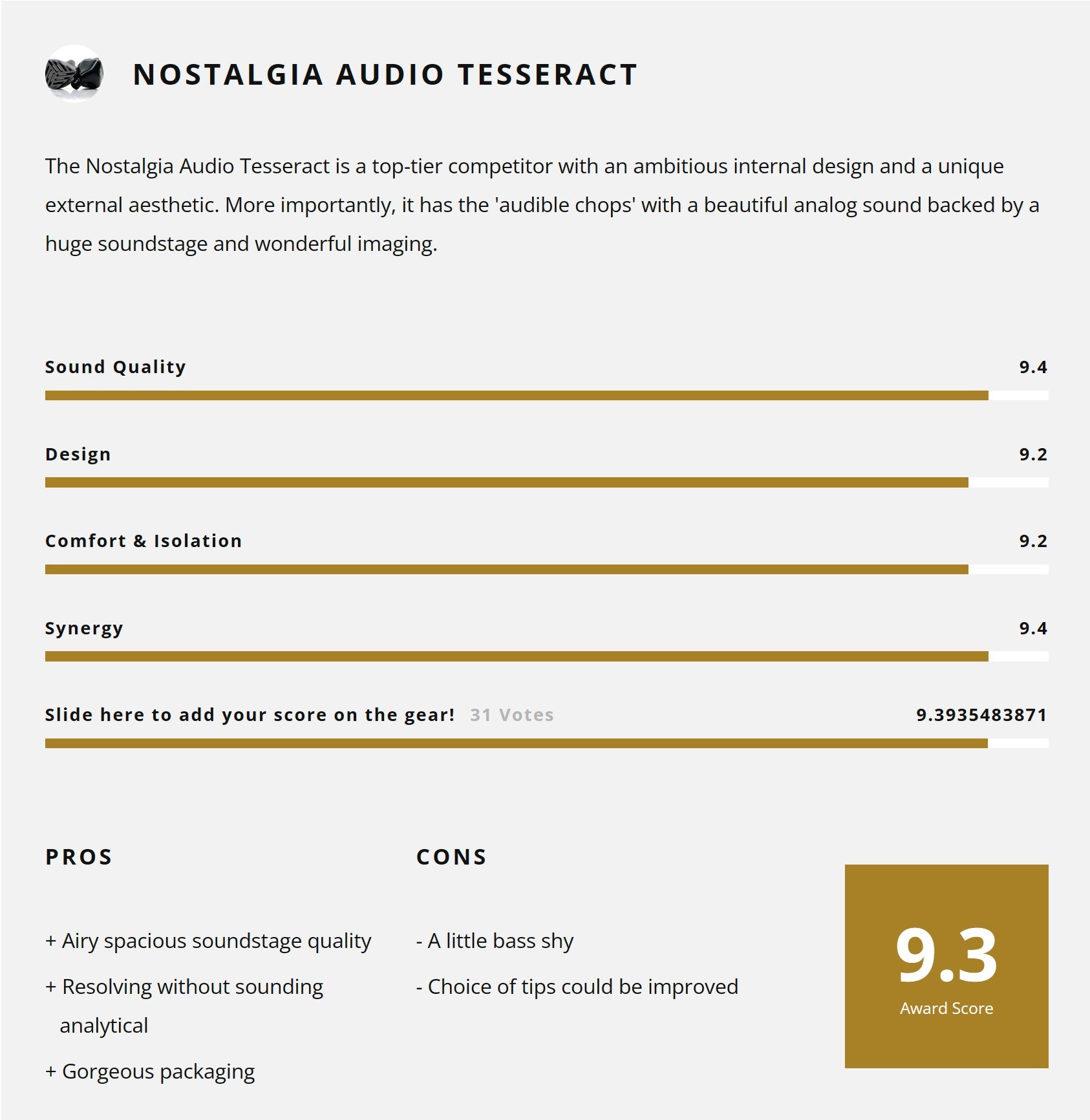 Nostalgia Audio Tesseract