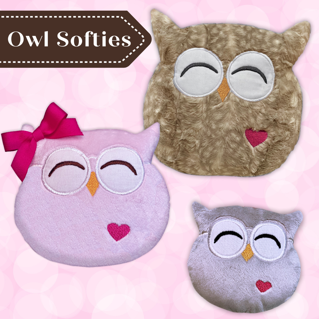 Happi Owl Felt Applique Pillow Kit - Dimensions - Felt Craft Kits