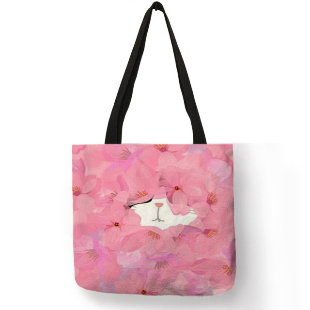 Mystical Cats Canvas Tote Bag