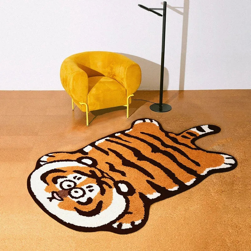 fcrb TIGER SMALL RUG MAT BLACK ラグマット