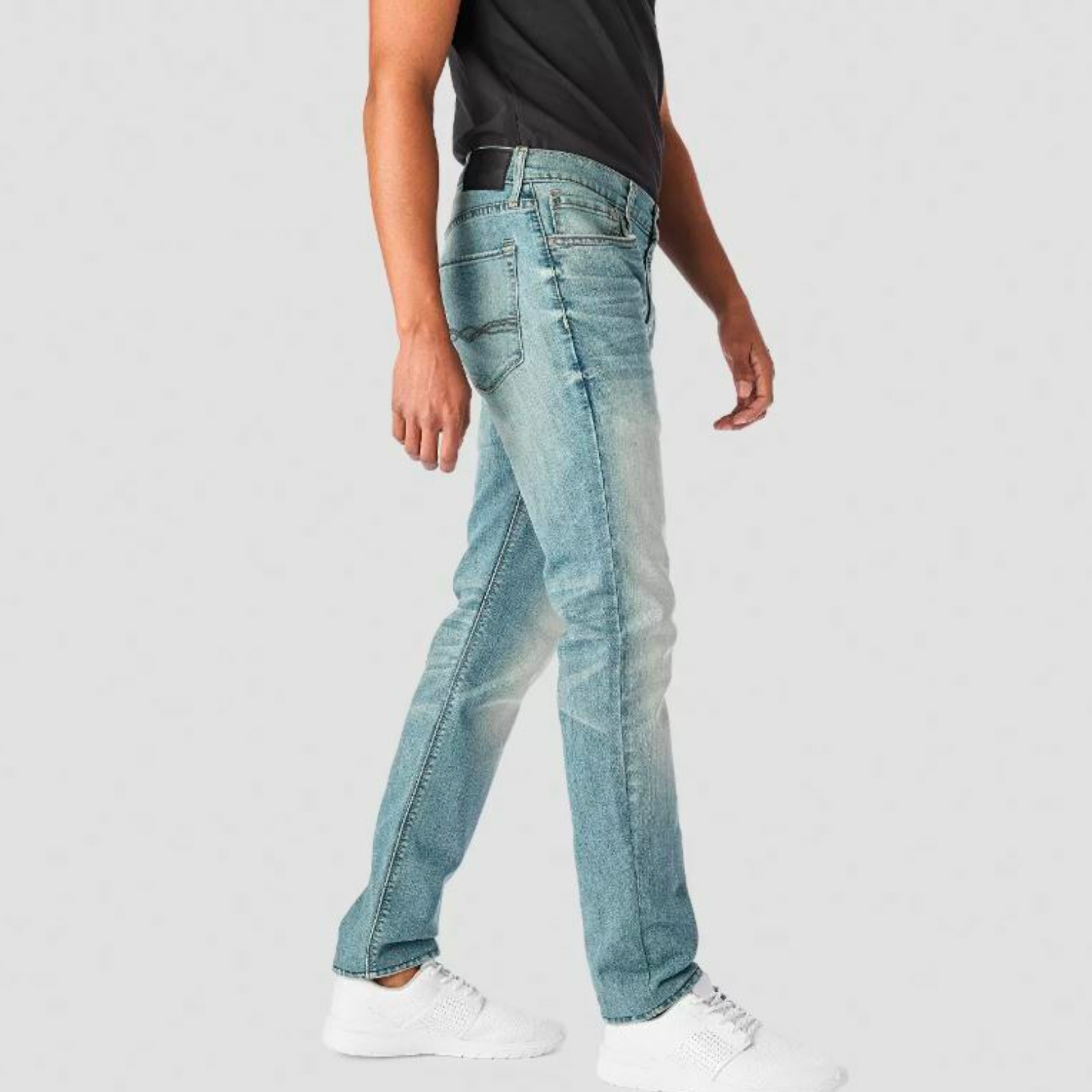 DENIZEN from Levi's Men's 216 Stark Light-Wash Blue Flex Slim Fit Jean –  Farewell Exchange