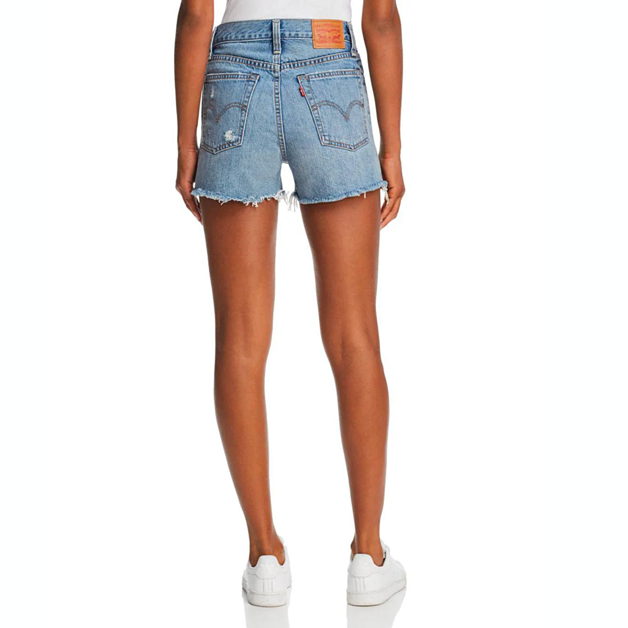 Levi's Premium Wedgie Jean Shorts in Blue Your Mind – Farewell Exchange