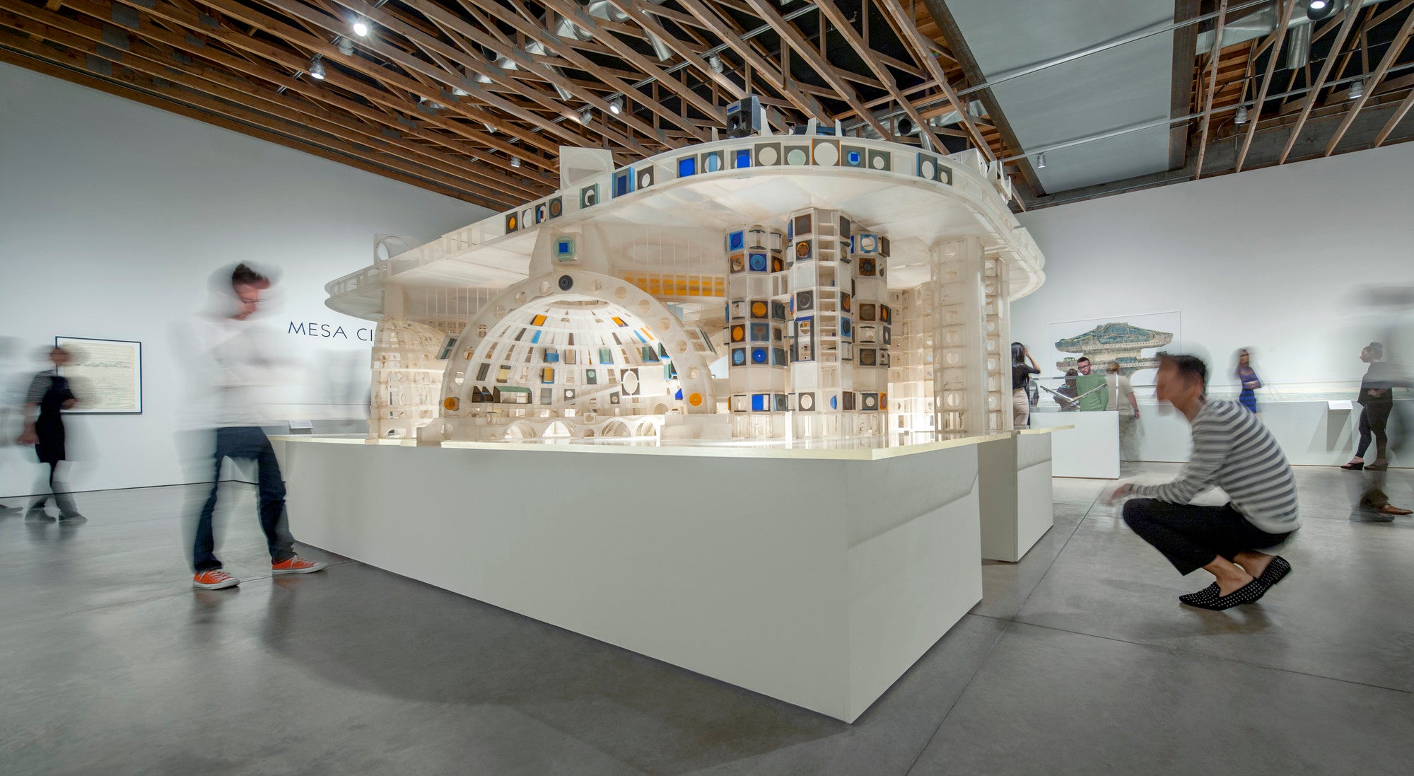 Installation view, Paolo Soleri: Mesa City to Arcosanti, on view at the Scottsdale Museum of Contemporary Art, 2013. Photo: Bill Timmerman