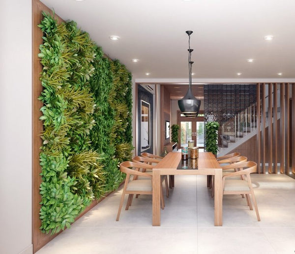 Home Vétal réalise des jardins d'interieur de plantes artificielles, des  décoration en entreprise