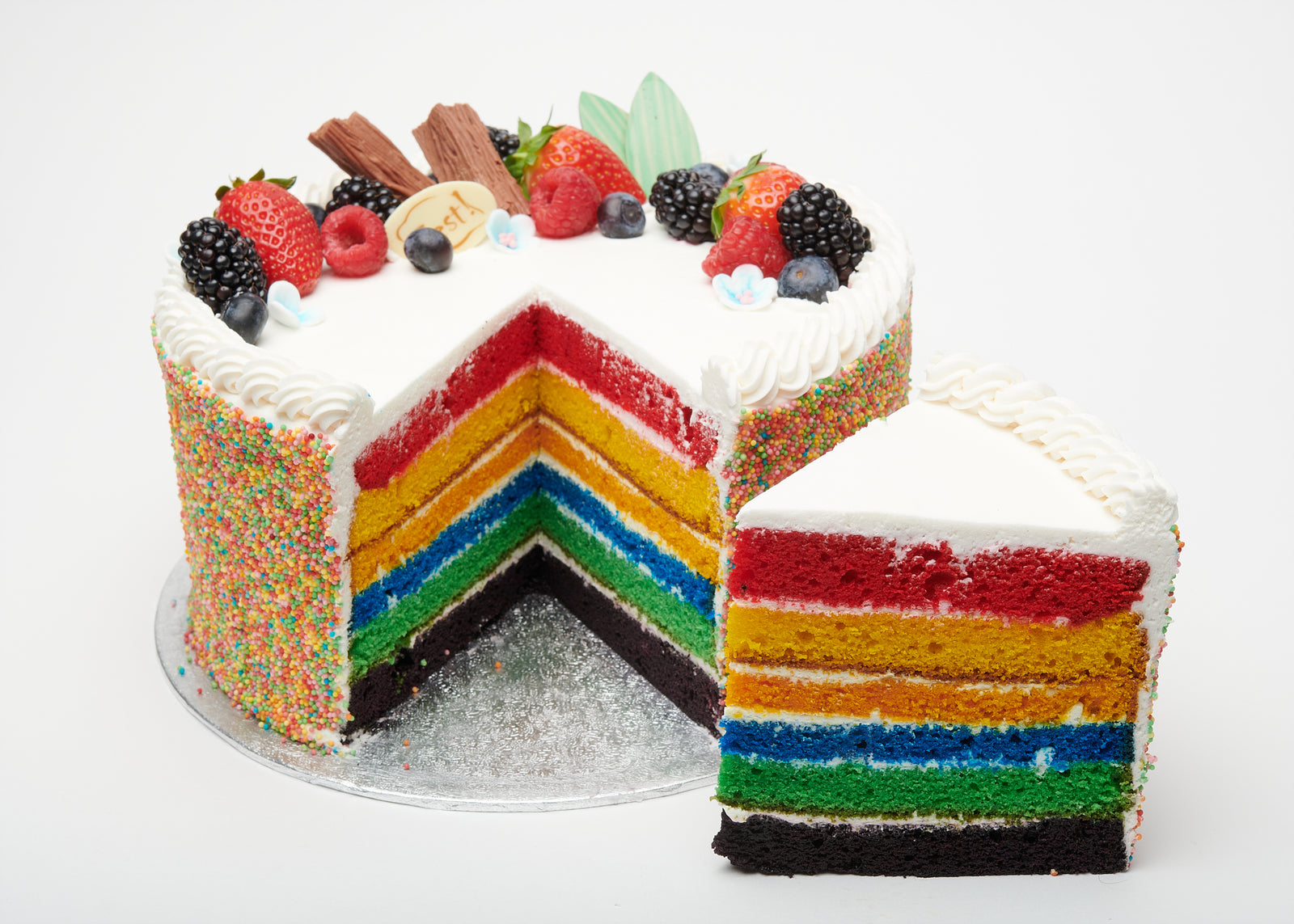 The Hummingbird Bakery Triple Rainbow Cake