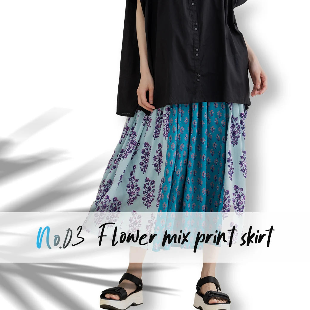 no.02Flower mix print skirt.webp__PID:cc1b3569-f11a-4a09-a67e-6a633992c08a