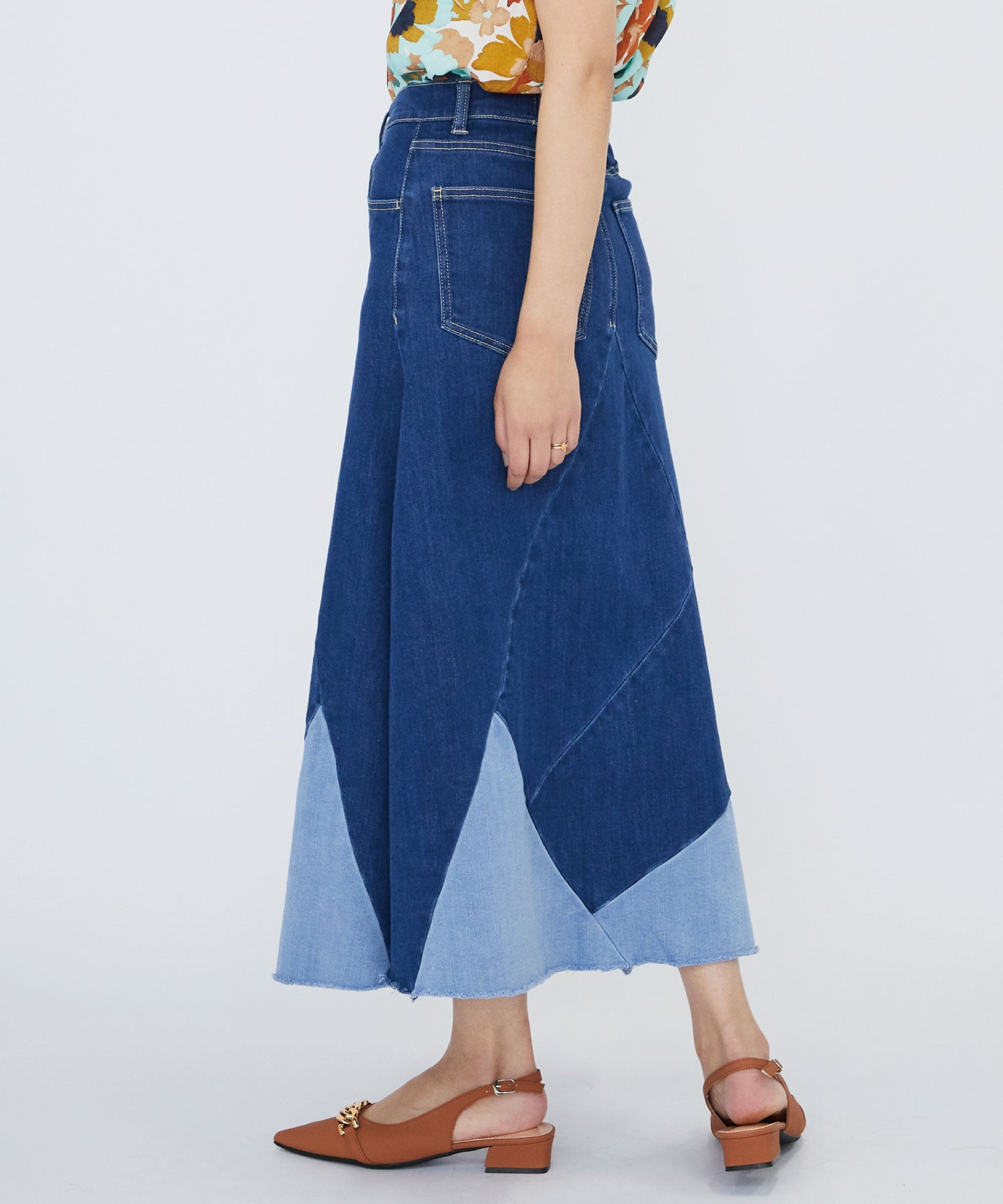 PACHWORK DENIM SKIRT デニムスカート | gulatilaw.com