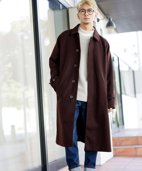 overcoat ステンカラーコート オフホワイト 2 オーバーコート