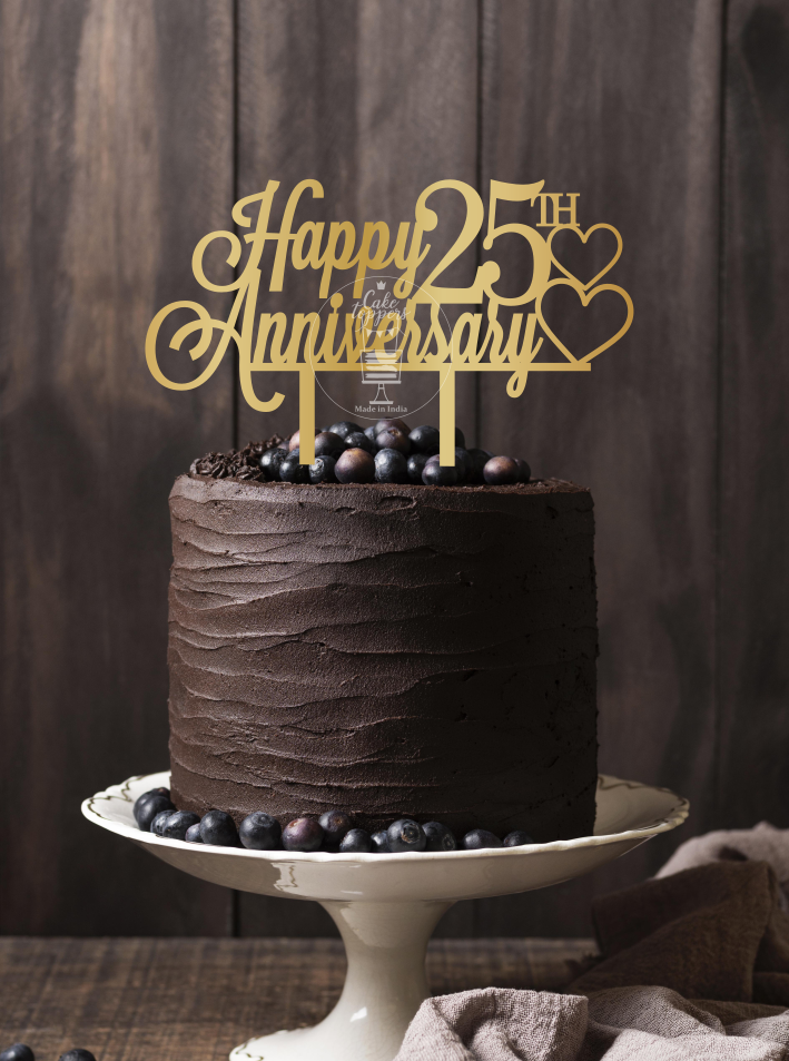 Amazon.com: CakeSupplyShop Item#023CTA - 23rd Birthday / Anniversary Cheers  Super Gold Glitter Sparkle Elegant Cake Decoration Topper : Grocery &  Gourmet Food
