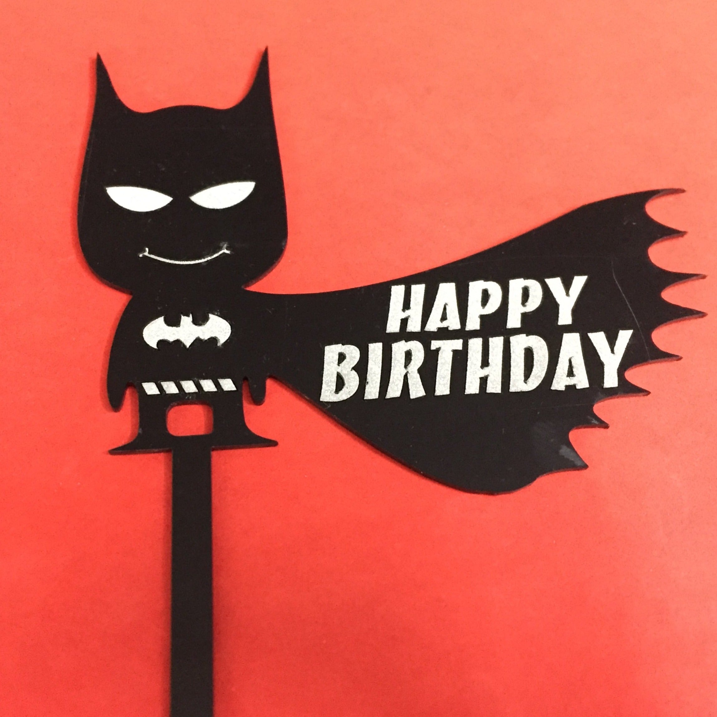 Batman Happy Birthday Cake Topper - HBDTCT002 – Cake Toppers India