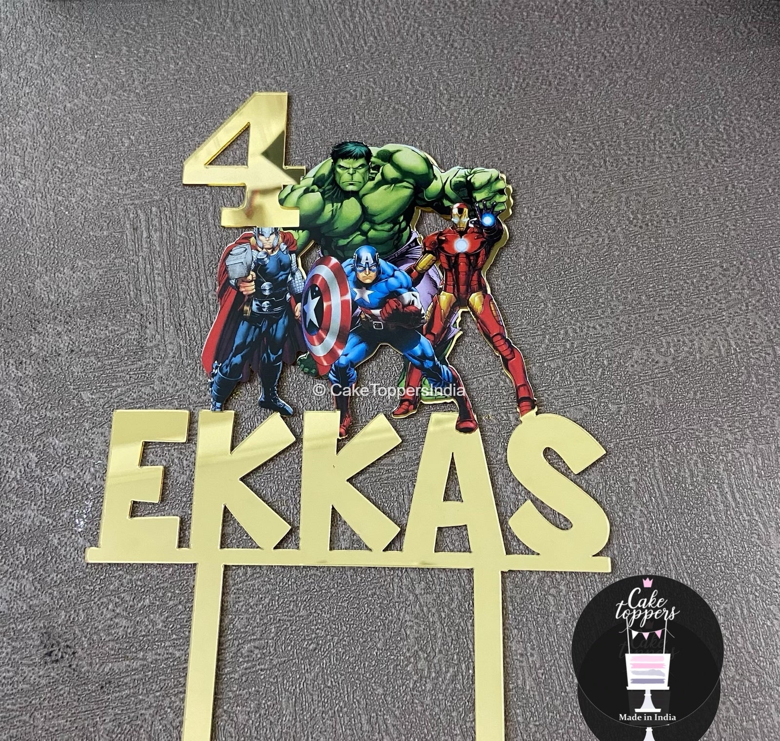 Avengers Birthday Cake Topper