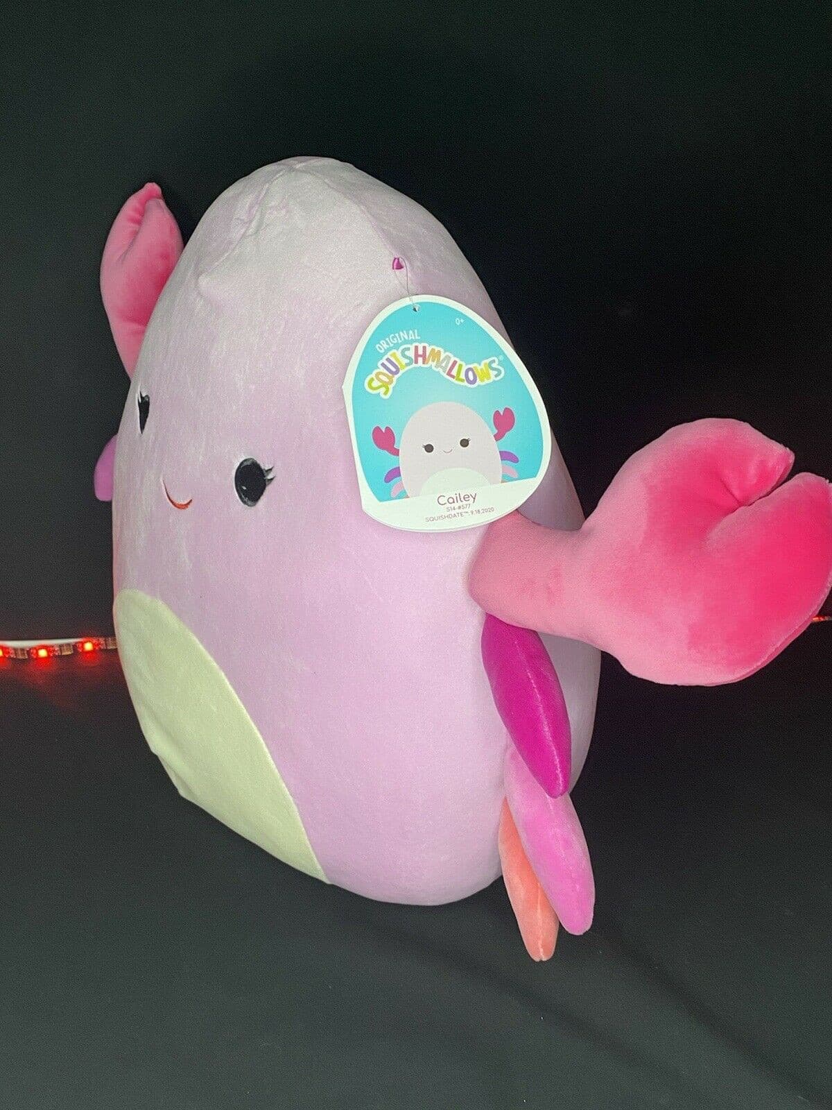 crab squishmallow pink