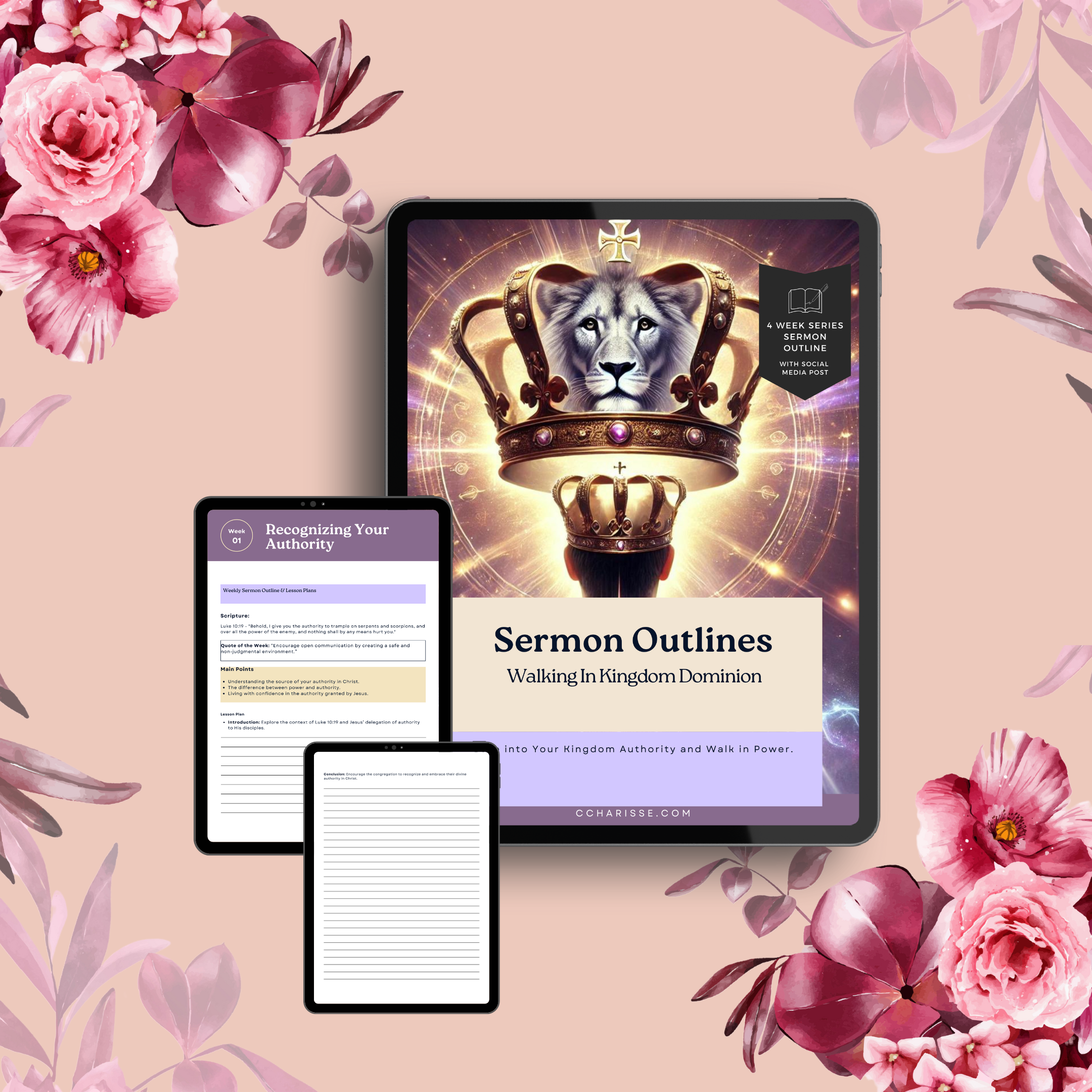 Walking In Kingdom Dominion 4 Week Sermon Prep Series & Bible Study Outline