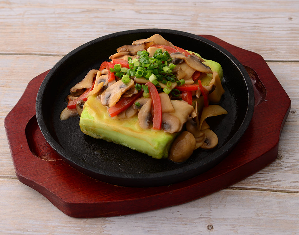 Tofu Steak Recipe - With Mushroom Sauce | Mori-Nu Tofu — Morinaga ...