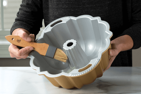 Prepping your NordicWare pan Step 1