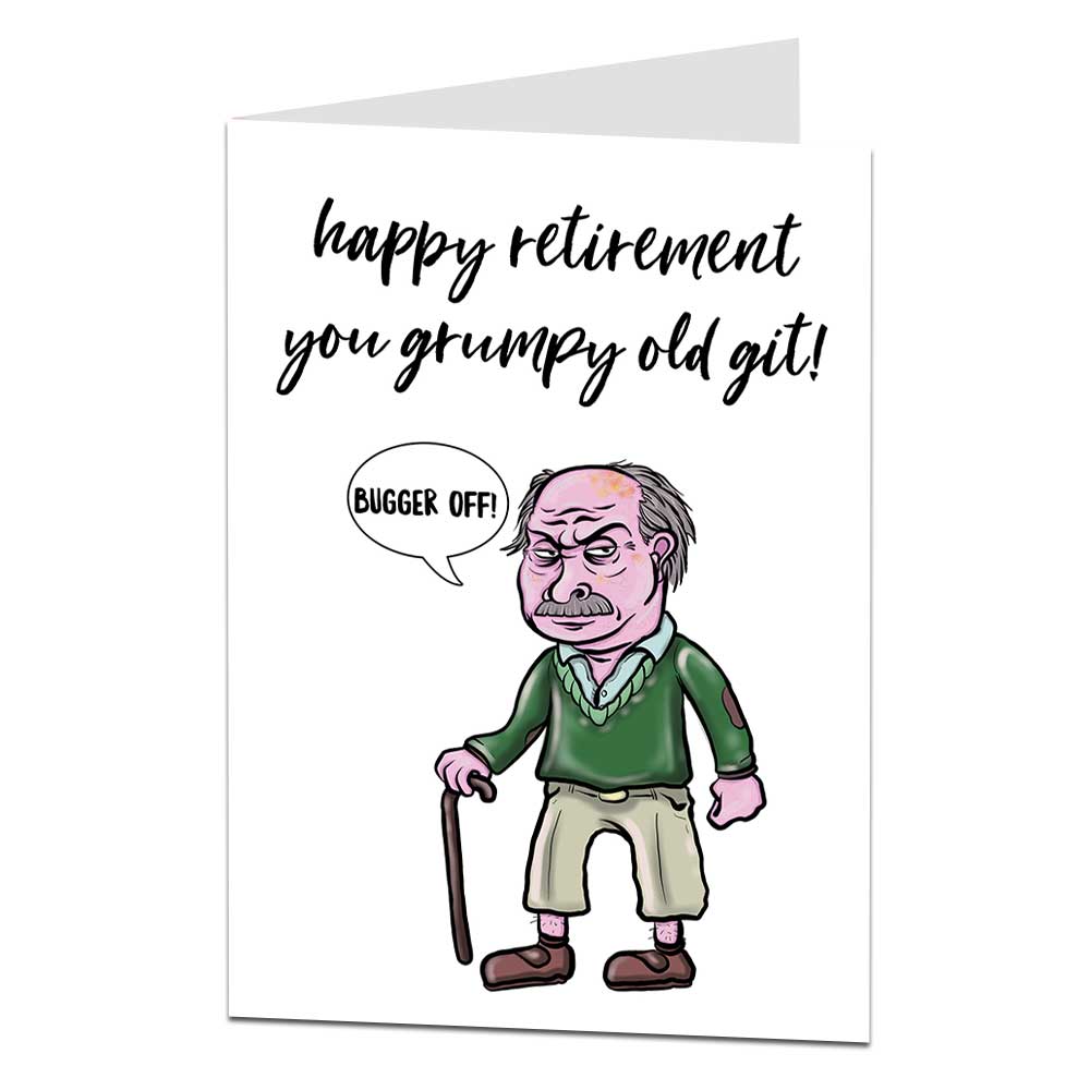 Retired Man Golfing Funny / Humorous Retirement Card For Him / Man