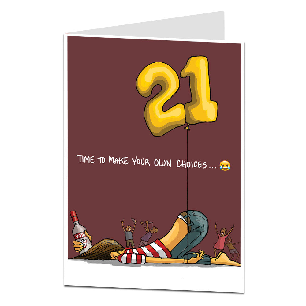 funny 21st birthday cartoons