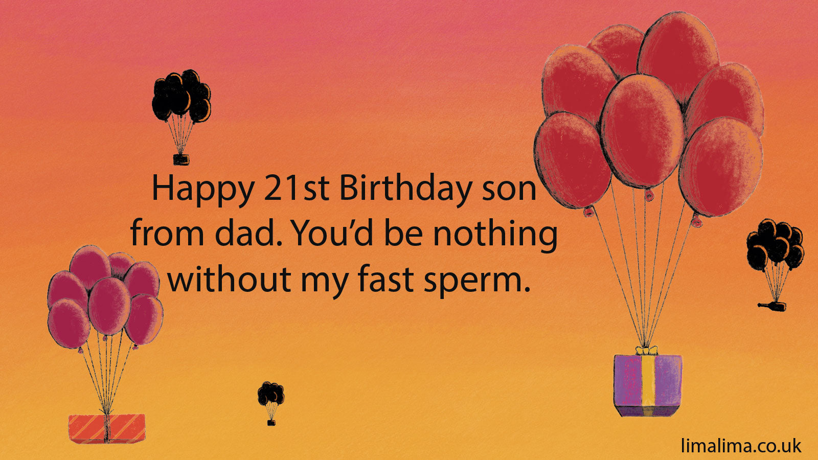 Funny 21st Birthday Messages (Warning Rude)