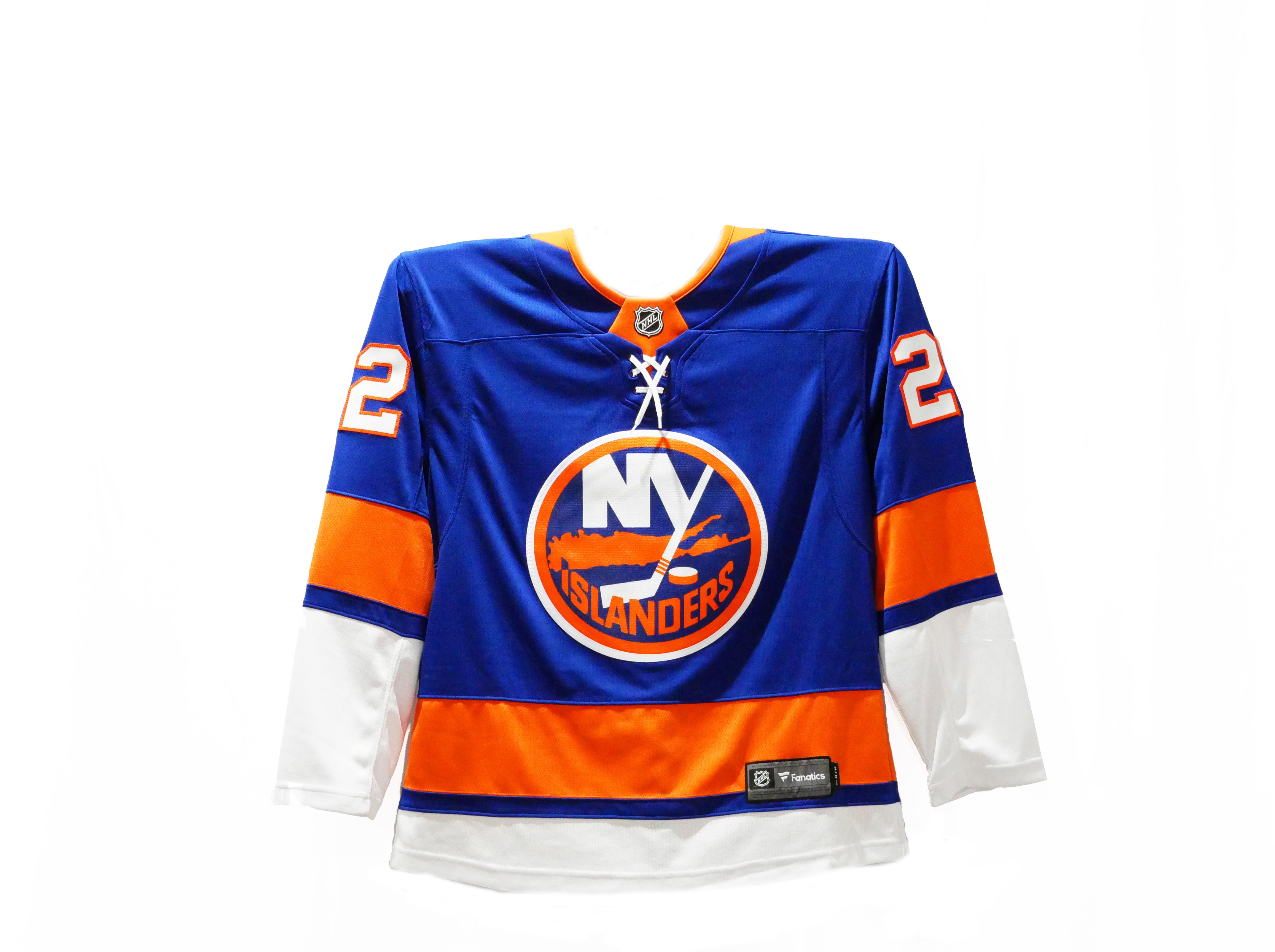 MIKE BOSSY Signed Blue New York Islanders CCM Jersey with HOF 91