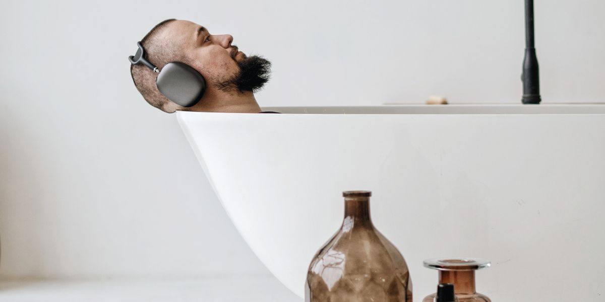 relax from your work with a bath