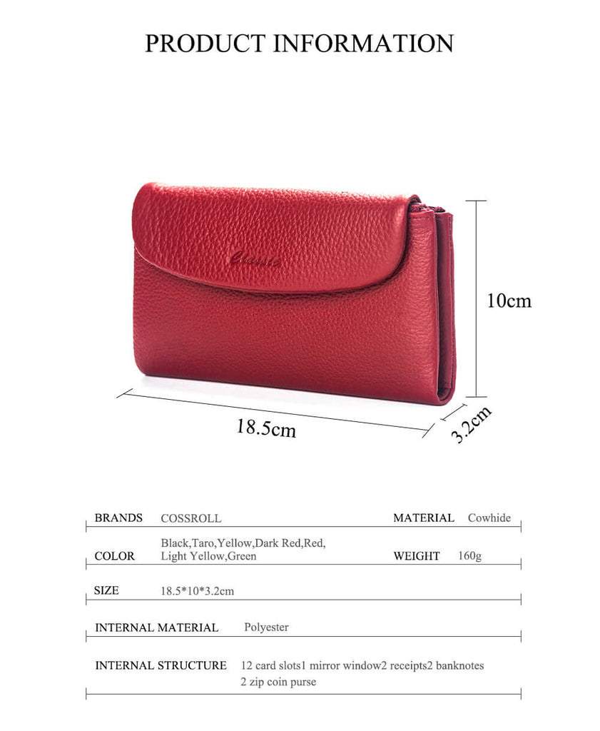 Soft Leather Women Leather Wallet Manufacturer