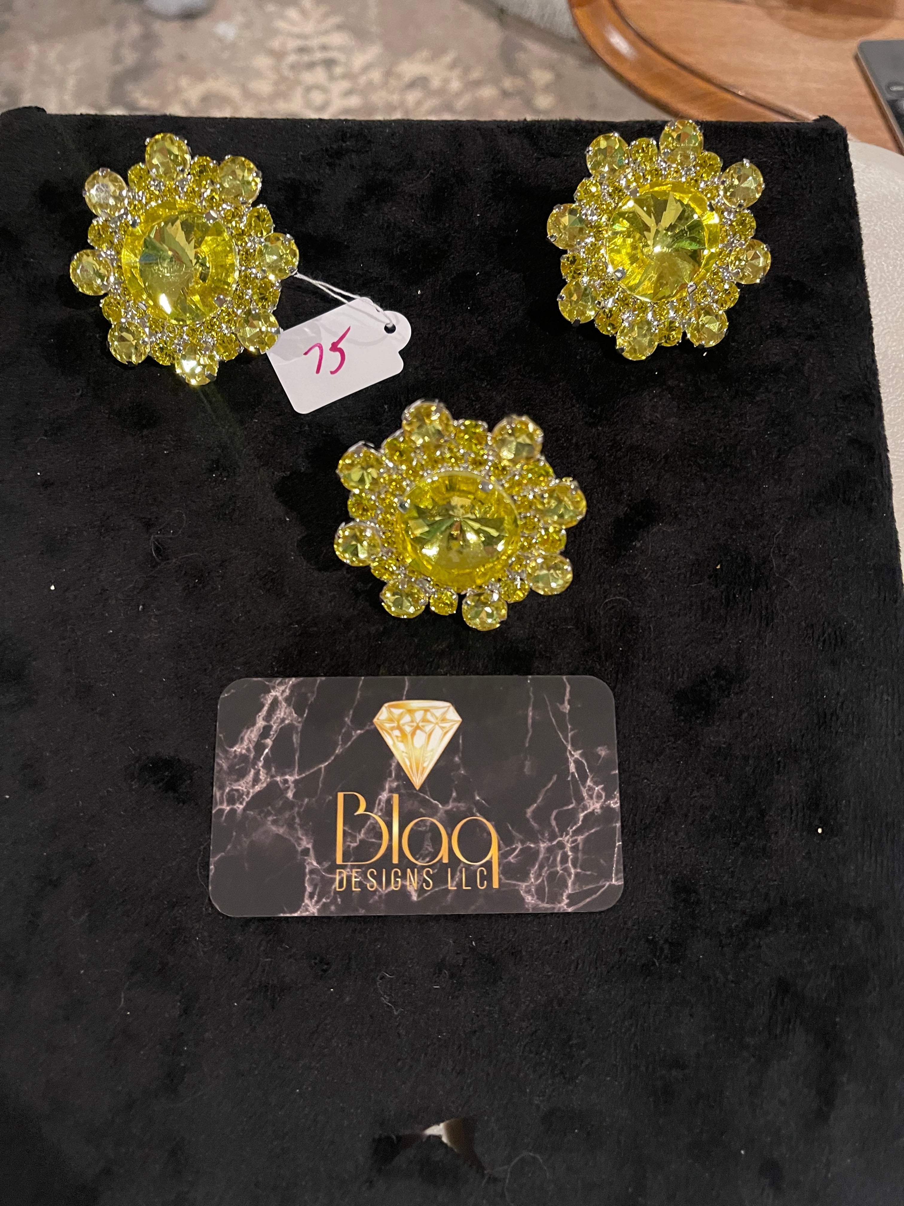 Citrine buttons