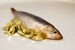 a tin of fish and fish oil capsules