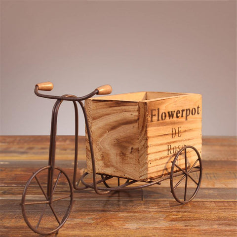 Tabletop Wrought Iron Tricycle