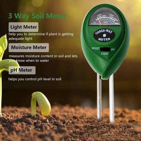 de studie Mellow Wieg 3-In-1 Battery-Free Soil Moisture, Light, and pH Meter – Sage & Sill