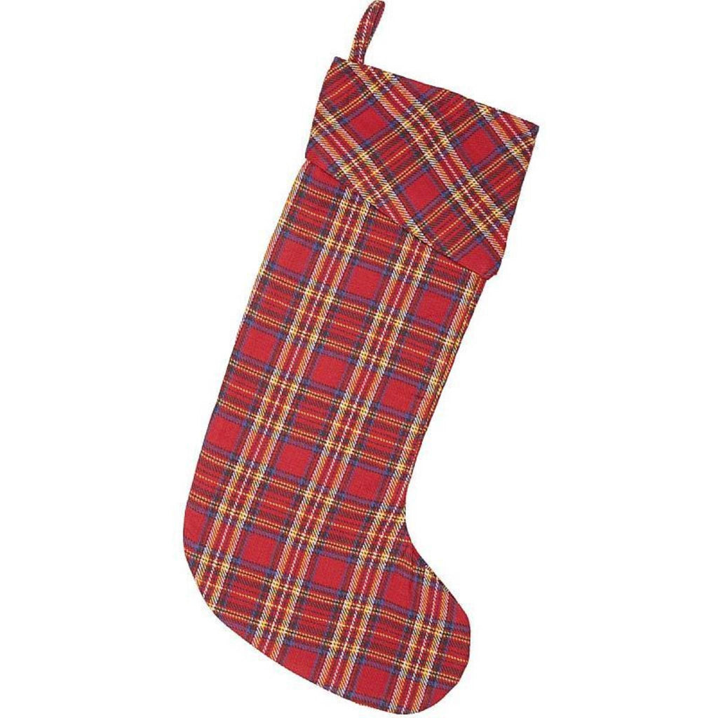 Custom Embroidered Pine Green Plaid Christmas Stocking – Pitch A