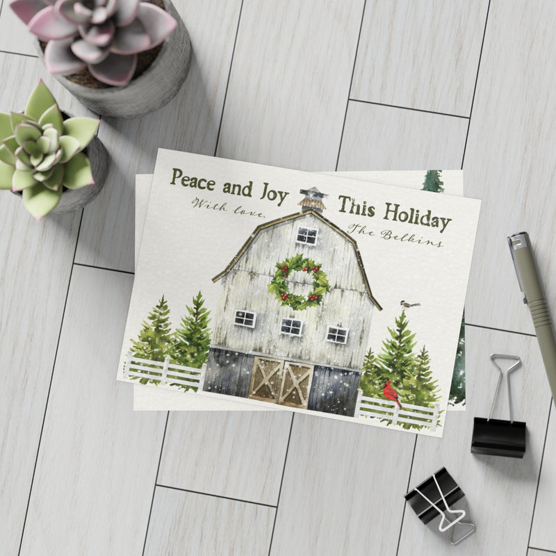 Peace & Joy This Holiday Greeting Cards