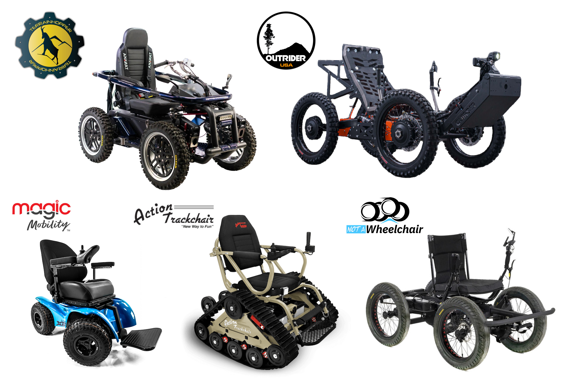 TrackMaster All-Terrain Power Wheelchair Series 1 & 2 - All