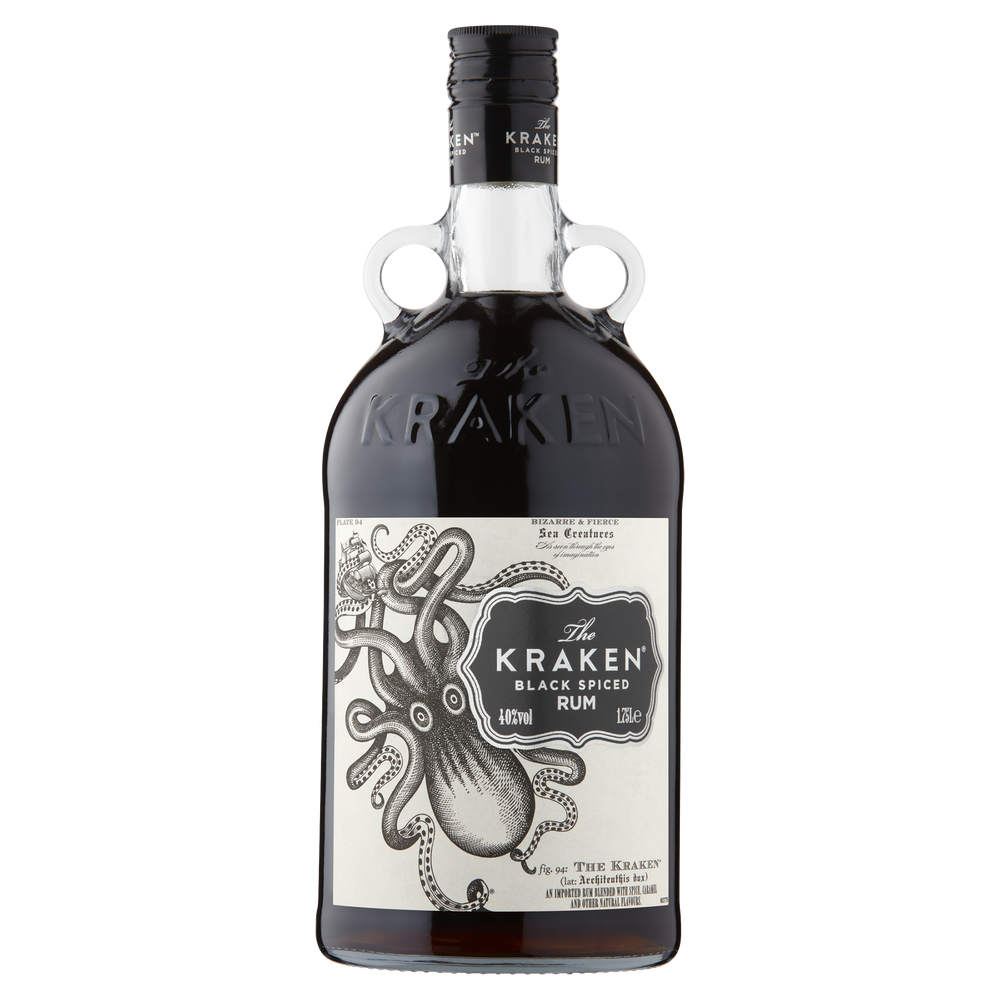 The Kraken Black Spiced Rum, 70cl : : Epicerie