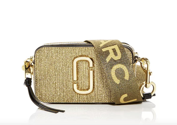 marc jacobs gold camera bag