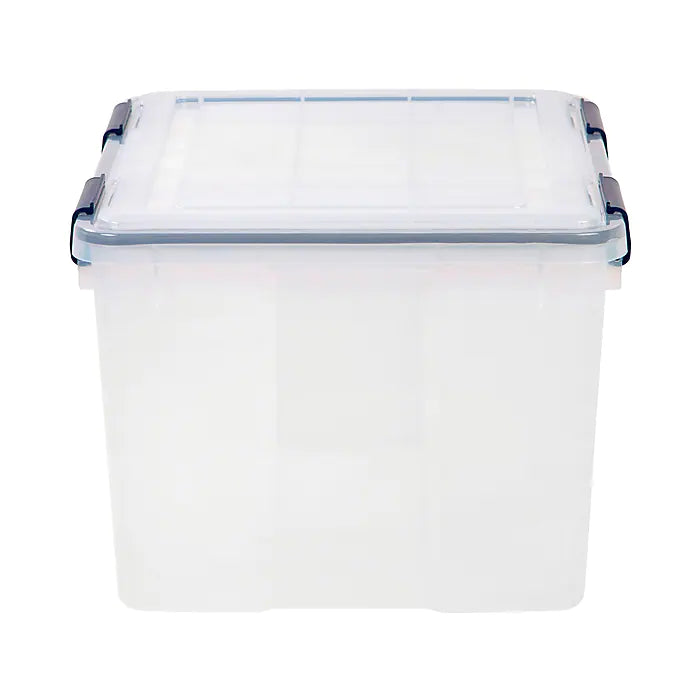 Iris WeatherPro 46 Qt. Latch Lid Storage Bin, Clear