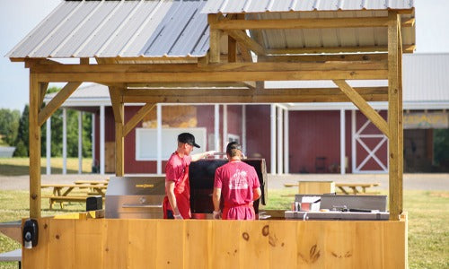 Grilling burgers