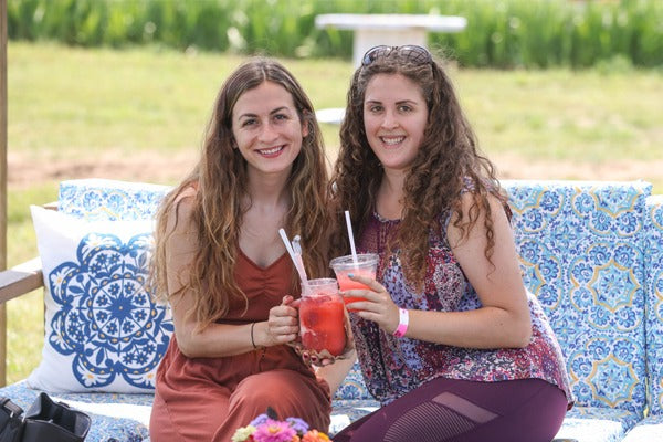 Ladies enjoying slushee