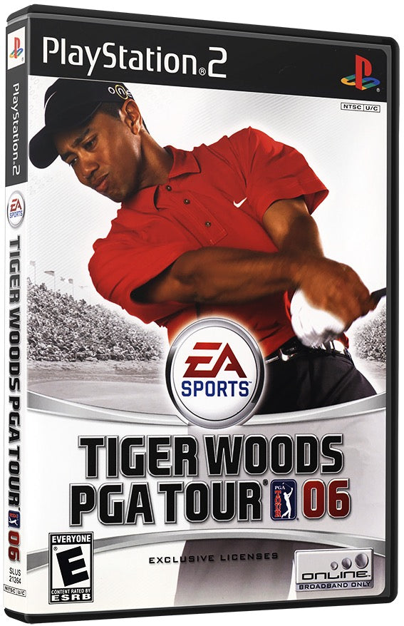 tiger woods pga tour 06 ps2 front cover