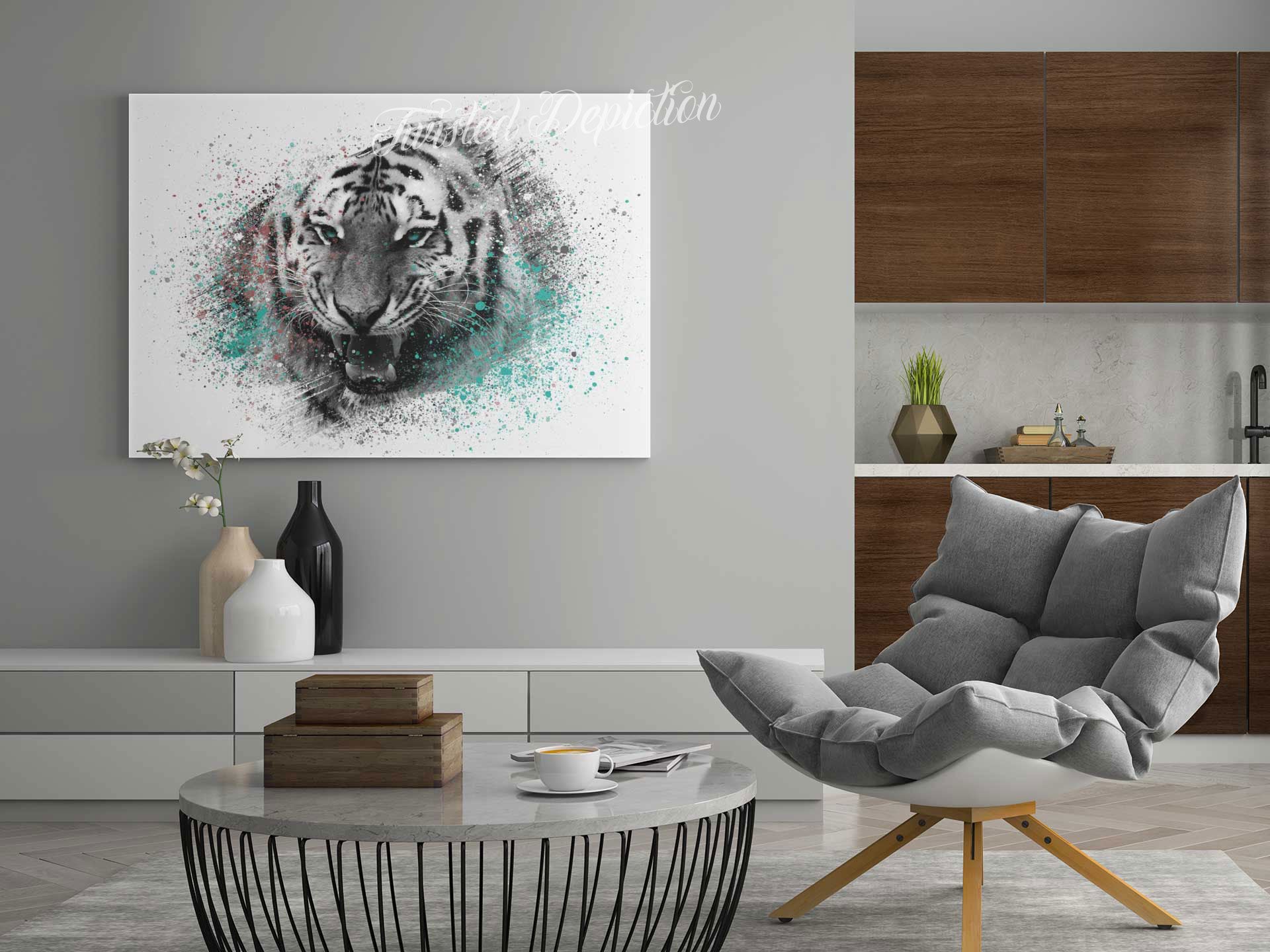 tiger wall art canada