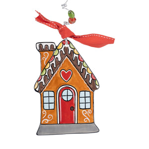 Gingerbread House Flat Ornament - Briarwood Gifts
