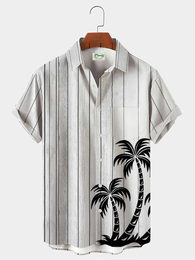 Simple Music Symbol Casual Men's Large Short Sleeve Shirt - Royaura