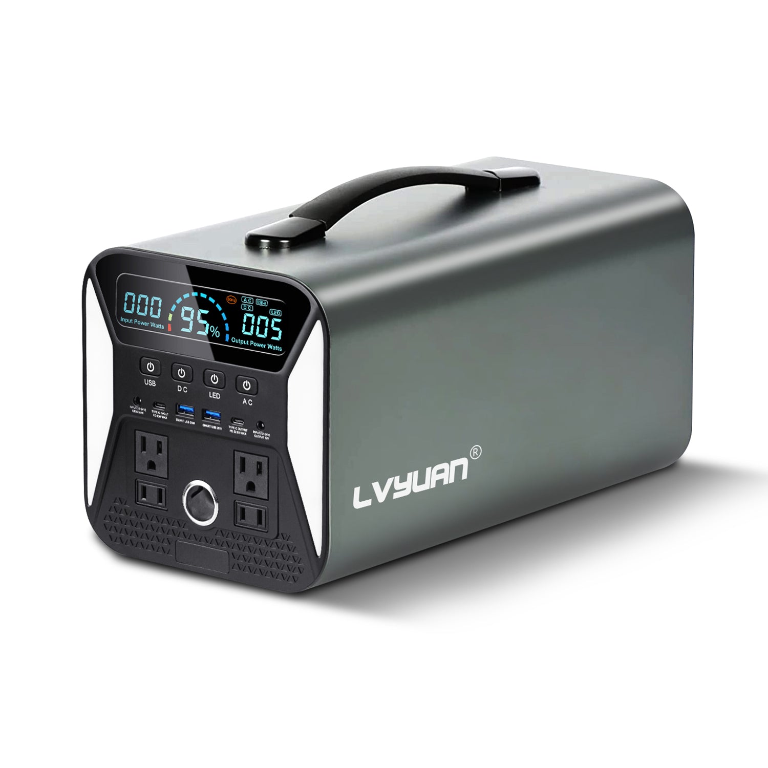 LVYUAN ポータブル電源 大容量 1000W / 297,600mAh ポータブル 電源