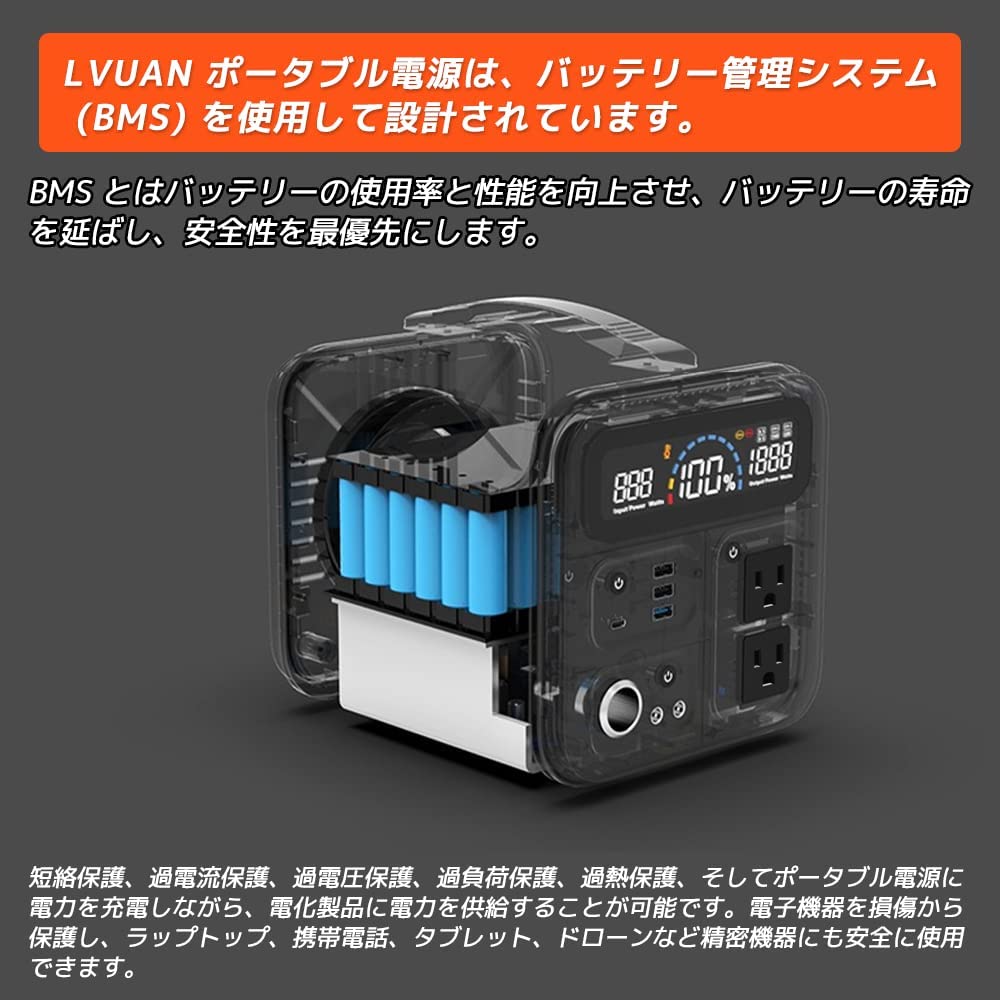 LVYUAN（リョクエン）700W｜700Whポータブル電源 UA700 - LVYUAN