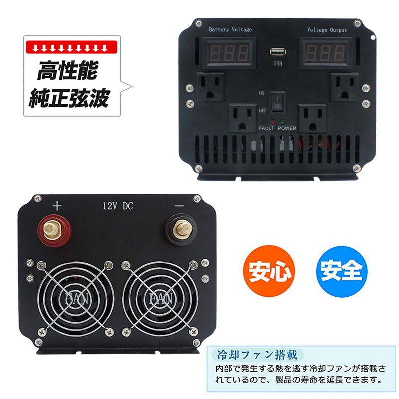 LVYUAN 正弦波 12V 4000W - 8000W 50Hz / 60Hz - LVYUAN（リョクエン